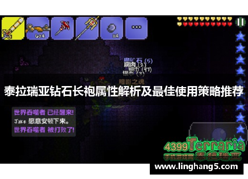泰拉瑞亚钻石长袍属性解析及最佳使用策略推荐
